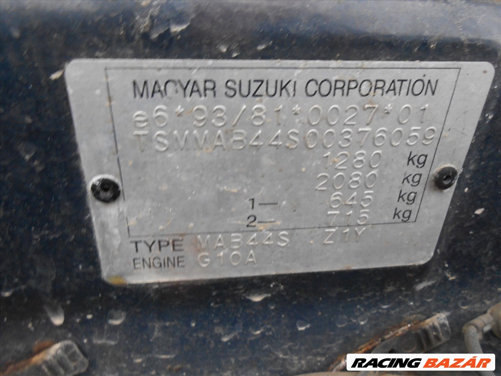 Suzuki SWIFT II Ferdehátú (EA_MA) 1.0 i gyújtáskapcsoló 4. kép