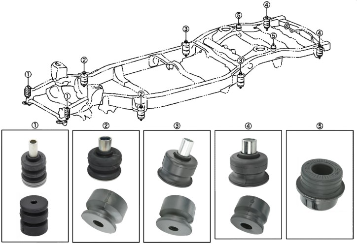 F - Toyota Land Cruiser 200 Fülketartó Gumi Szett GRJ URJ UZJ VDJ 2007-2017 2. kép