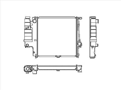 BMW 3 1991-1998 E36 - Vízhűtő
