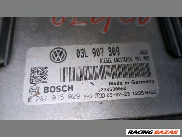 Volkswagen Passat B6 2.0 TDI motorvezérlő "122462" 03l907309 0281015029 4. kép