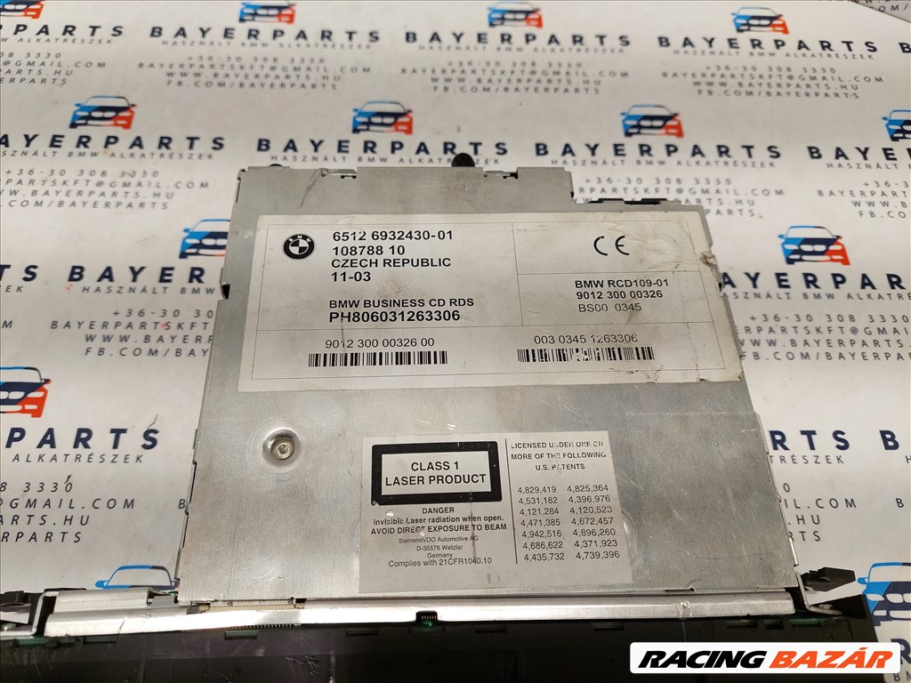 BMW E46 gyári Business CD lejátszó rádió fejegység - hibás (148029) 6932430 3. kép