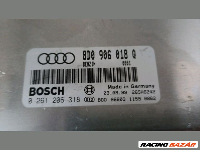 Audi A4 (B5 - 8D) 1.8 motorvezérlő "123086" 8d0906018q 0261206318 3. kép