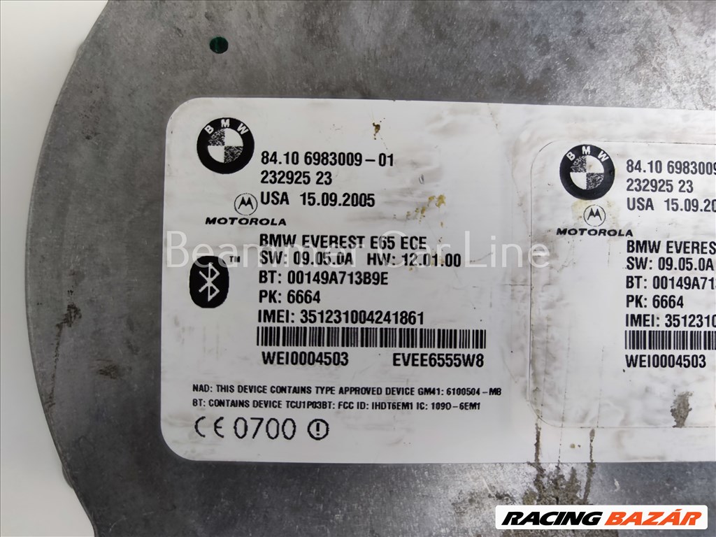 BMW  E65/E66 Telefon/Bluetooth modul 6983009 2. kép