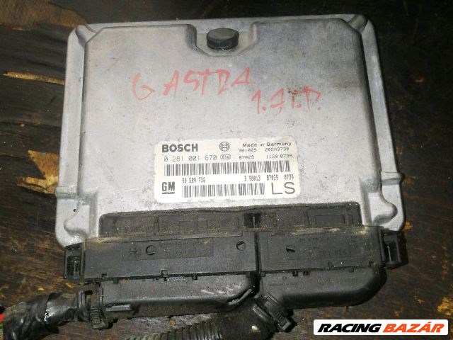 Opel Astra G motorvezérlő "112342" 90589736 0281001670 1. kép