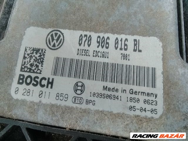 Volkswagen Touareg I R5 TDI motorvezérlő 2.5 "81024" 0281011859 070906016bl 2. kép