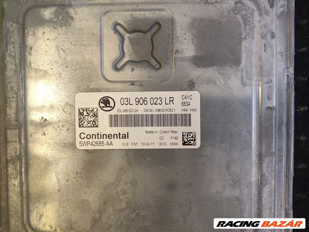 Skoda Octavia II 1.6 TDI-CR DPF motorvezérlő elektronika  03l906023lr 5wp42685aa 2. kép
