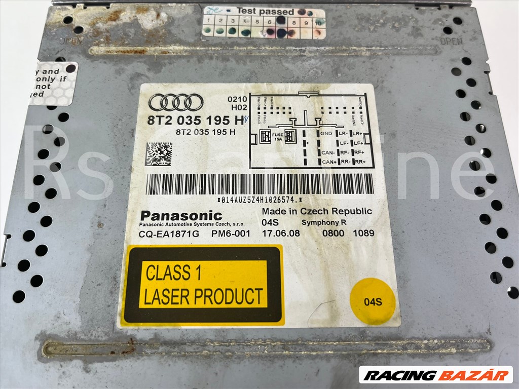 Audi A4 B8 Rádió fejegység 8t2035195h 2. kép