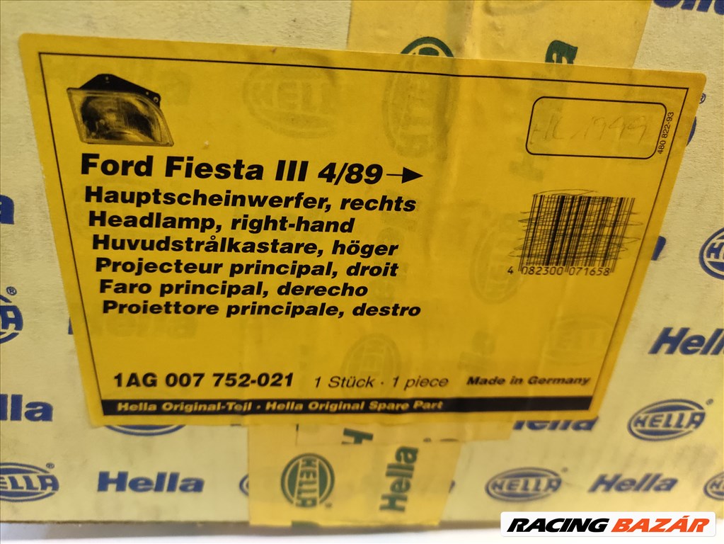 Hella Ford Fiesta jobb oldali fényszóró  1ag007752021 2. kép