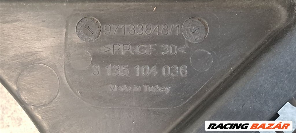 Ford Transit Custom 2.2 TDCi RWD hűtő ventillátor keret 3135104036 97133848-1 7. kép