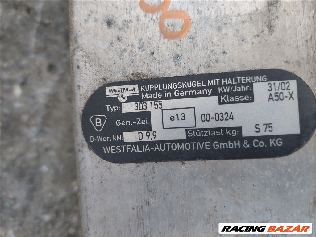 BMW E46 gyári Westfalia vonóhorog horog fej szett (003517) 1095862 2. kép