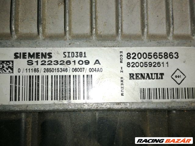 Renault Mégane II 1.9 dCi motorvezérlő "89384" s122326109a 8200565863 3. kép