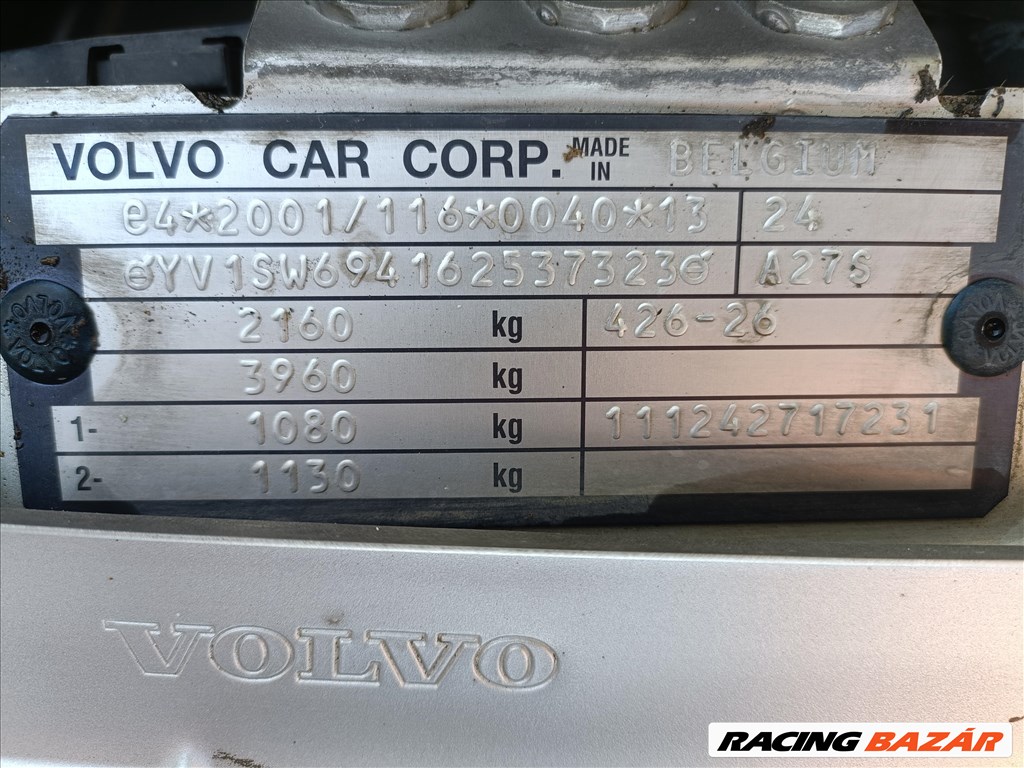 Volvo V70 2.4 D 6 sebességes kézi váltó, 278476km-el eladó v7024dvolvo d5244t 7. kép
