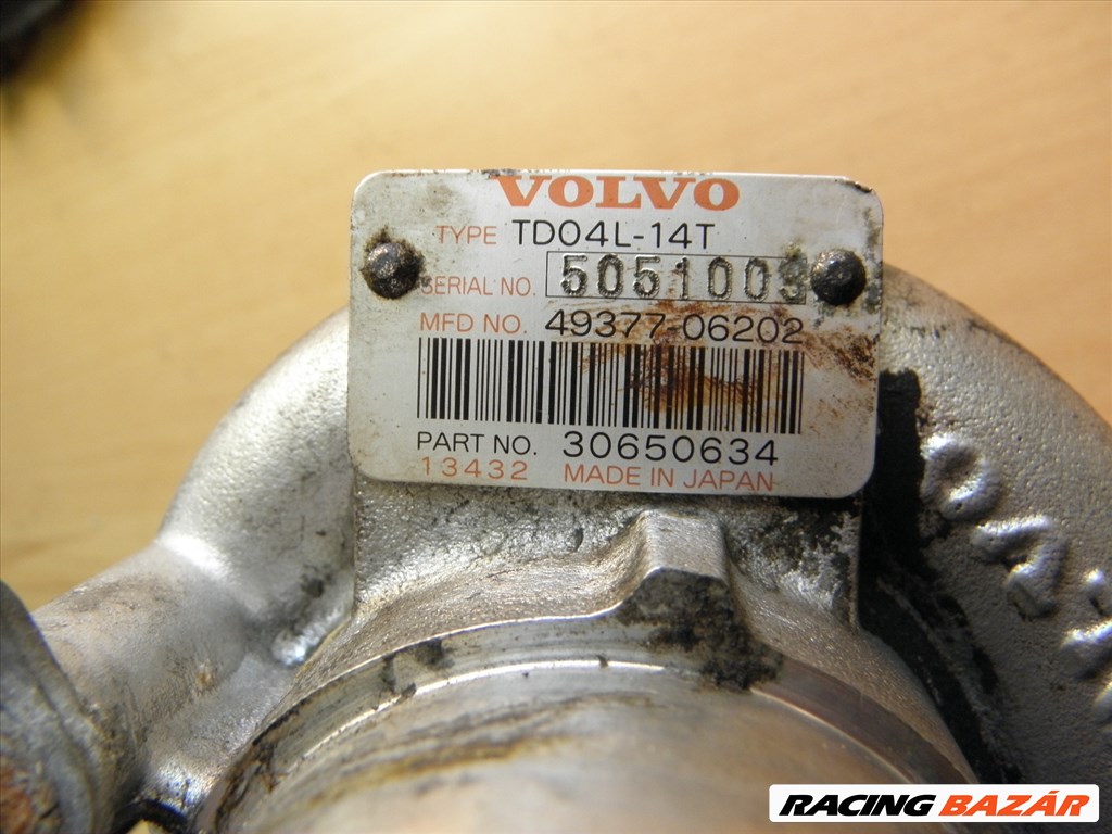 Volvo TD04L-14T turbó 30650634 4937706202 1. kép