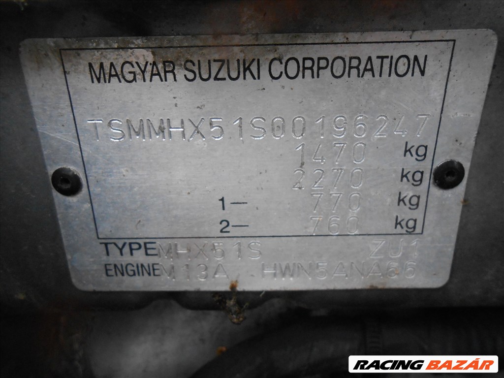 Suzuki IGNIS II (MH) 1.3 csomagtérajtó zárszerkezet 7. kép