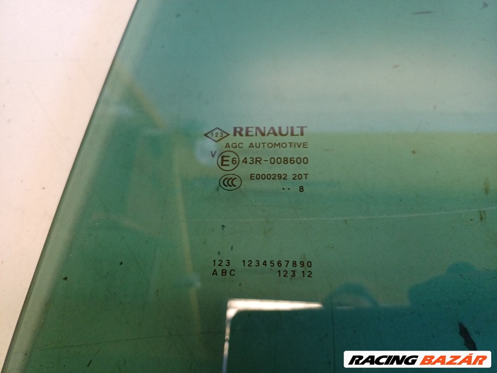 Renault Scenic bal hátsó ajtó üveg lejáró 2. kép