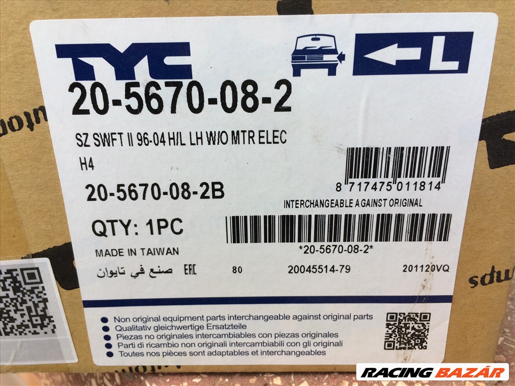 Suzuki Swift '96-'04 első fényszóró pár eladó! 205670082b 9. kép