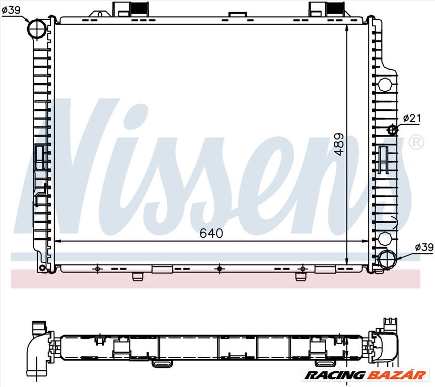NISSENS 62598A Hűtőradiátor 1. kép