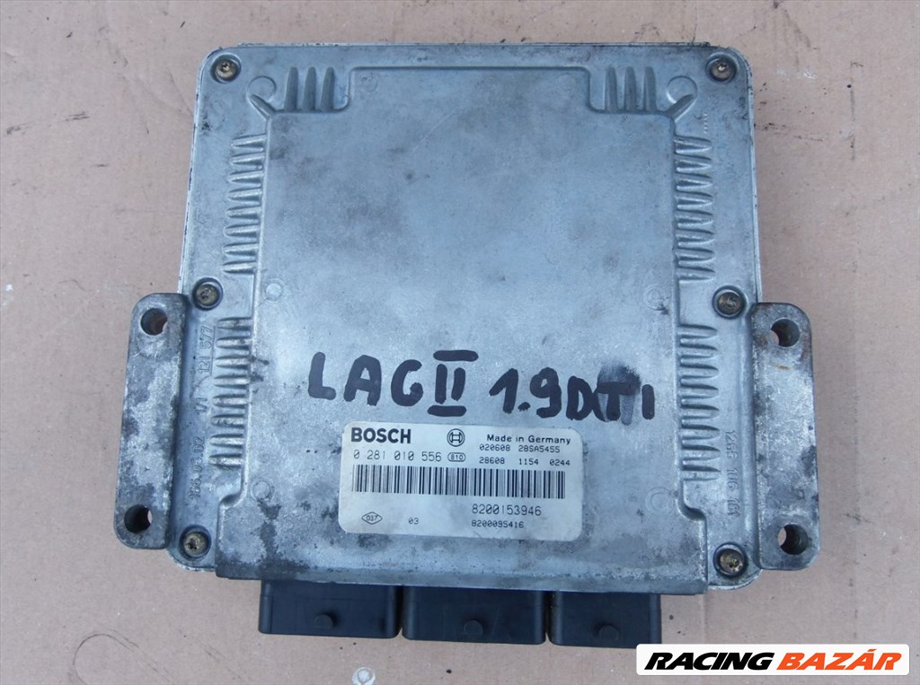 Renault Laguna II 1.9 dCi ECU motorvezérlő  0281010556 1. kép