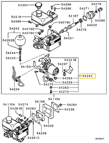 Mitsubishi Pajero Fékrásegítő Szivattyú MN102843 OEM 3. kép