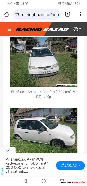 Eladó Seat Arosa 1.4 Comfort (1390 cm³, 60 PS) 3. kép