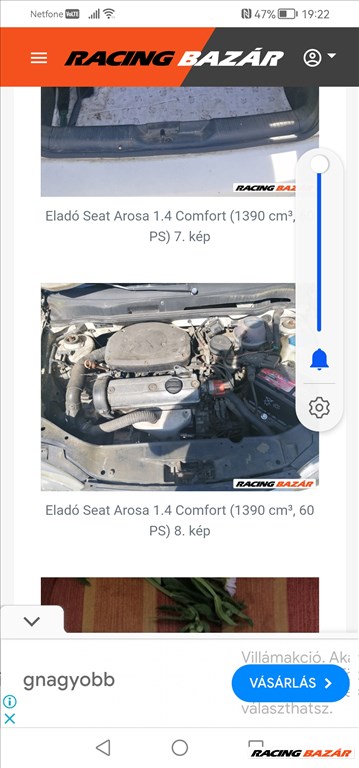 Eladó Seat Arosa 1.4 Comfort (1390 cm³, 60 PS) 9. kép