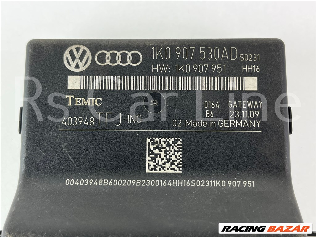 Audi A3 8P Gateway modul 1k0907530d 2. kép