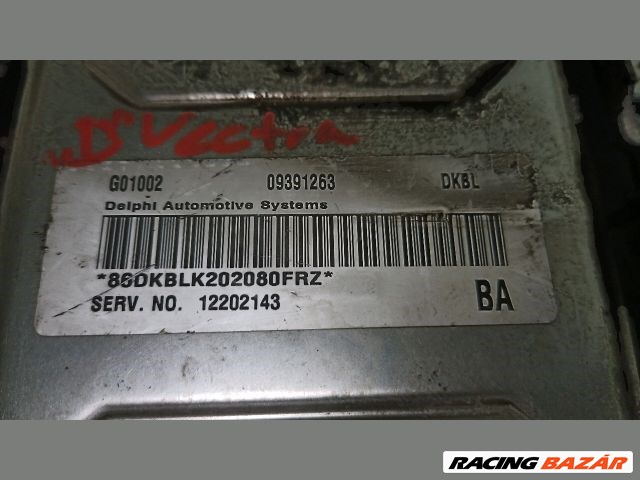 Opel Vectra B 2.2 16V motorvezérlő "112005" 12202143 09391263 2. kép