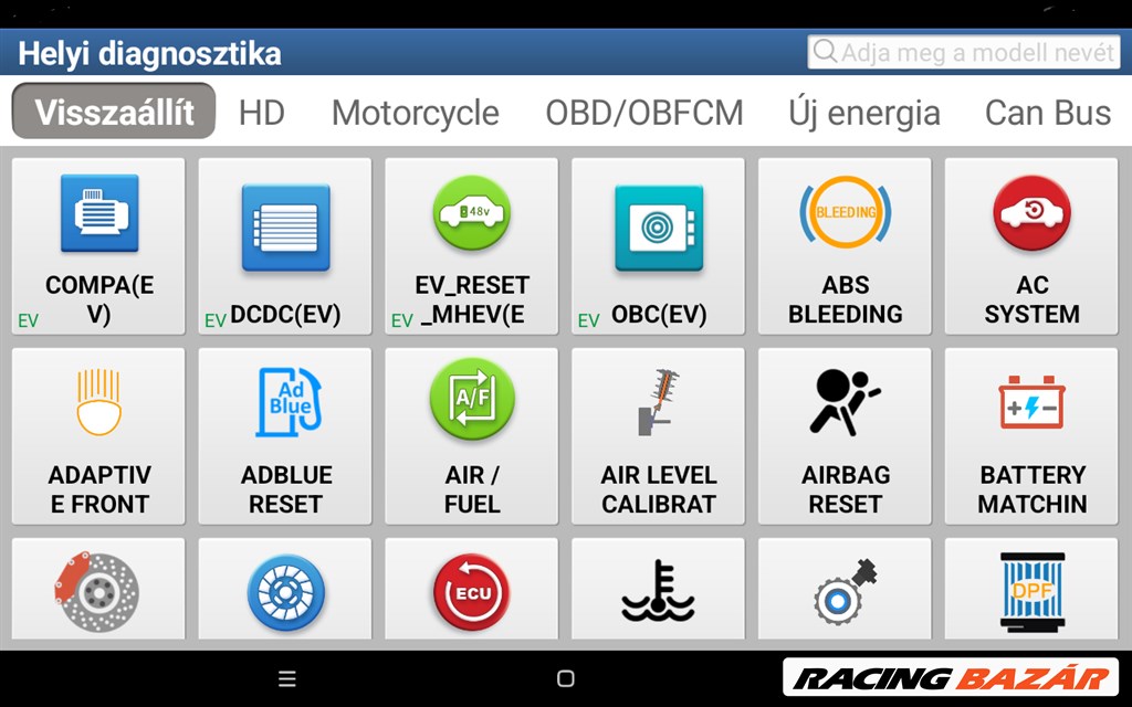 Launch Thinkdiag Pro V2 diagnosztika Szgk-Tgk és Elektromos/Hybrid járművekhez tablettel  7. kép