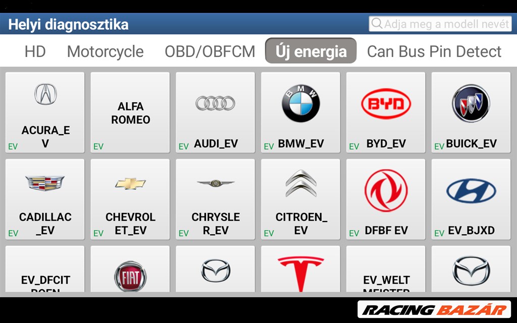 Launch Thinkdiag Pro V2 diagnosztika Szgk-Tgk és Elektromos/Hybrid járművekhez tablettel  10. kép