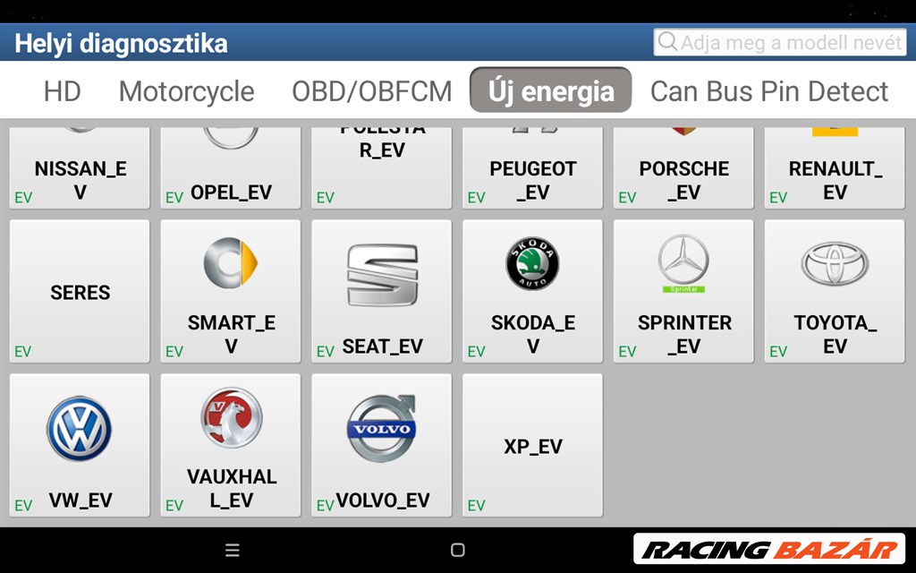 Launch Thinkdiag Pro V2 diagnosztika Szgk-Tgk és Elektromos/Hybrid járművekhez tablettel  12. kép