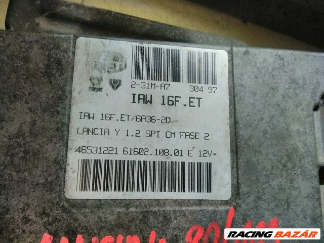 Lancia Ypsilon I 1.2 motorvezérlő "82981" 46531221616021080 2. kép