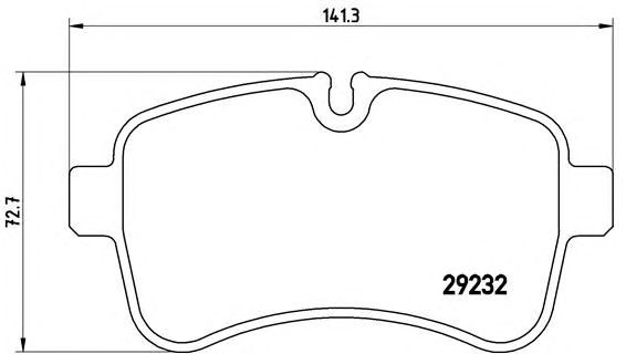 BREMBO P A6 027 - fékbetét IVECO 1. kép