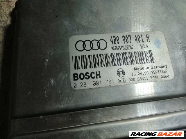 Audi A6 (C5 - 4B) 2.5 TDI motorvezérlő "78651" 4b0907401h 0281001781 3. kép