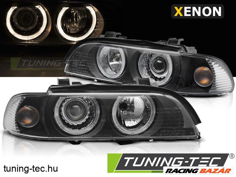 BMW E39 LCI 00-03 ANGEL EYES D2S/H7 BLACK Tuning-T 1. kép