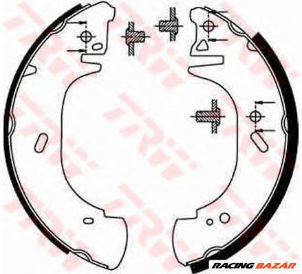 TRW GS8630 - fékpofakészlet FORD FORD AUSTRALIA HOLDEN OPEL RENAULT VAUXHALL 1. kép