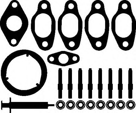 ELRING 722.050 - turbófeltöltő szerelőkészlet AUDI SEAT SKODA VW 1. kép