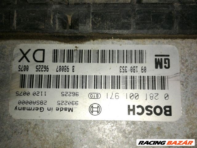 Opel Astra G motorvezérlő "117120" 0281001971 4. kép