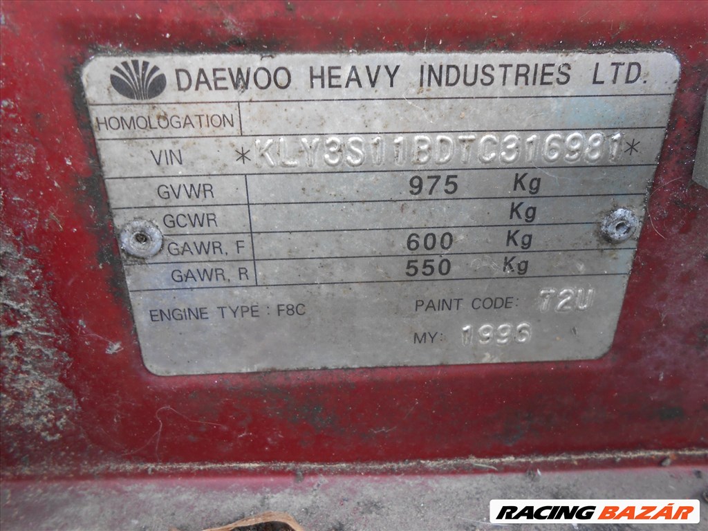 Daewoo TICO (KLY3) 0.8 jobb visszapillantó (mechanikus) 7. kép
