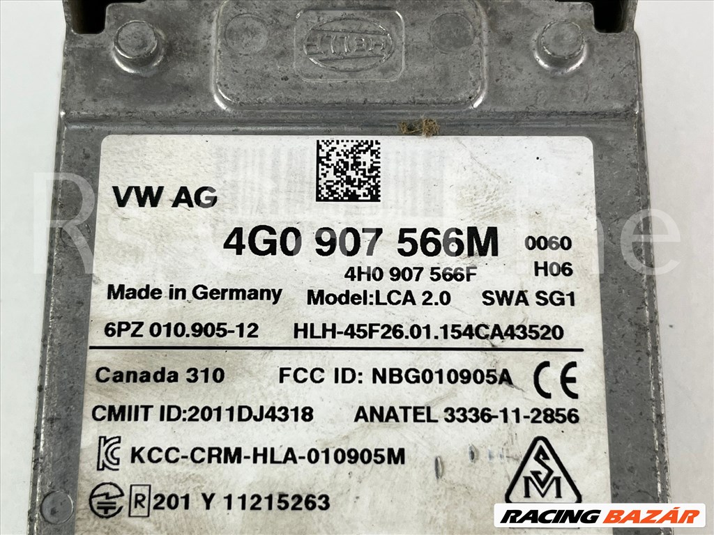 Audi A6 4G Holttérfigyelő modul  4g0907566m 2. kép