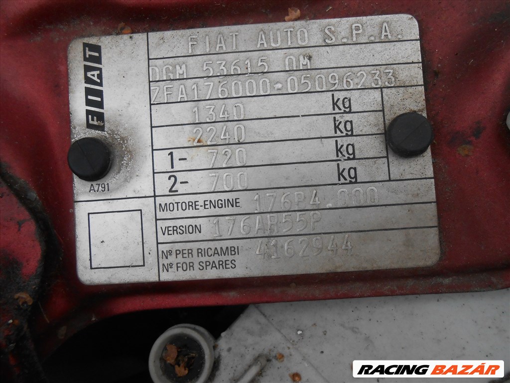 Fiat PUNTO (176) 60 1.2 motorvezérlő IAW16FE3 7. kép