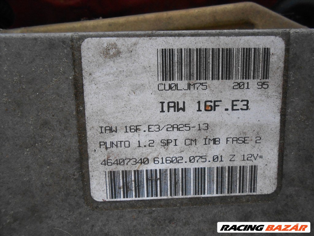 Fiat PUNTO (176) 60 1.2 motorvezérlő IAW16FE3 8. kép