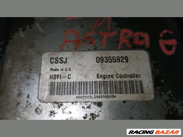 Opel Astra G motorvezérlő"122629"  09355929 4. kép