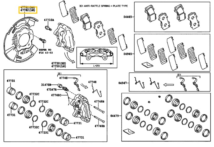 47782-0K070 Toyota Hilux Féktárcsa Terelőlemez KUN LAN TGN 2008-2015 4. kép