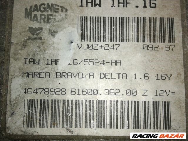 Fiat Marea 1.6 16V motorvezérlő "89392" iaw1af1g 46478928 2. kép