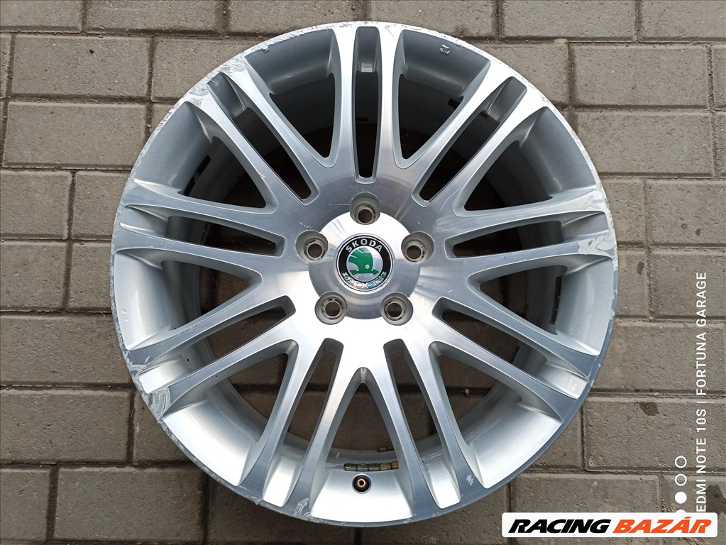 5x112 18" Skoda Superb használt alufelni garnitúra 6. kép