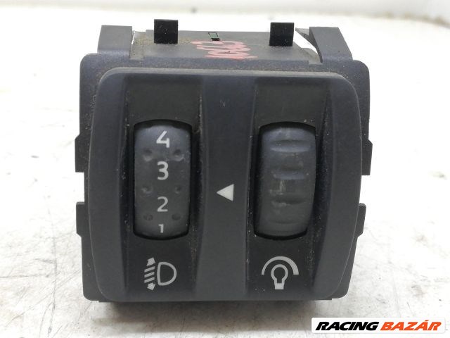 Renault Scénic II (JM0/1_) Fényszórómagasság Állító Kapcsoló #10663 8200121805b 2. kép