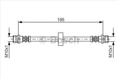 BOSCH 1 987 476 884 - fékcső FORD FORD AUSTRALIA