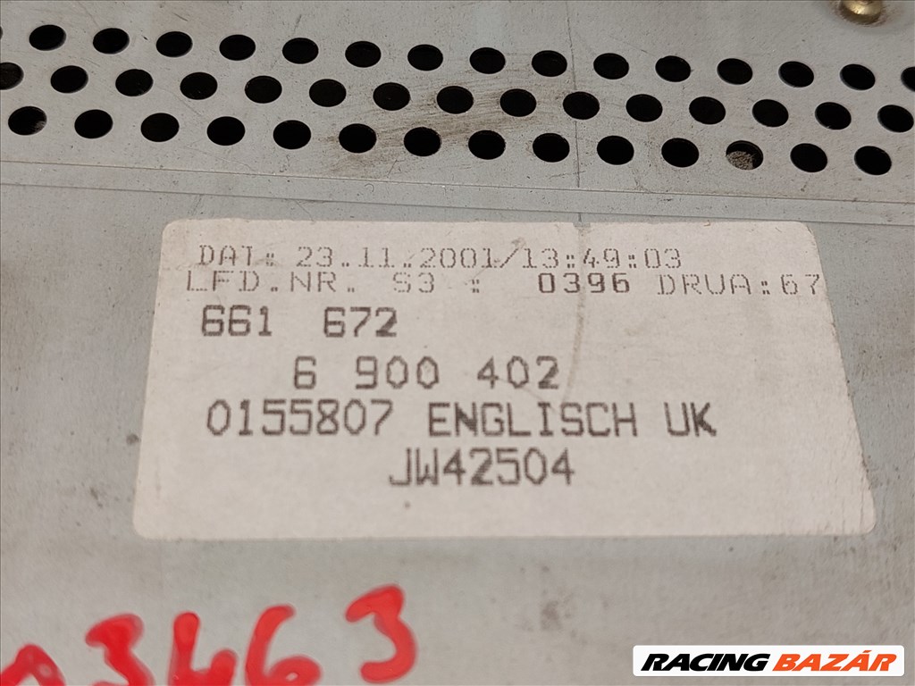 BMW E46 MODE gombos Business kazettás rádió eladó (003463) 65126900402 5. kép