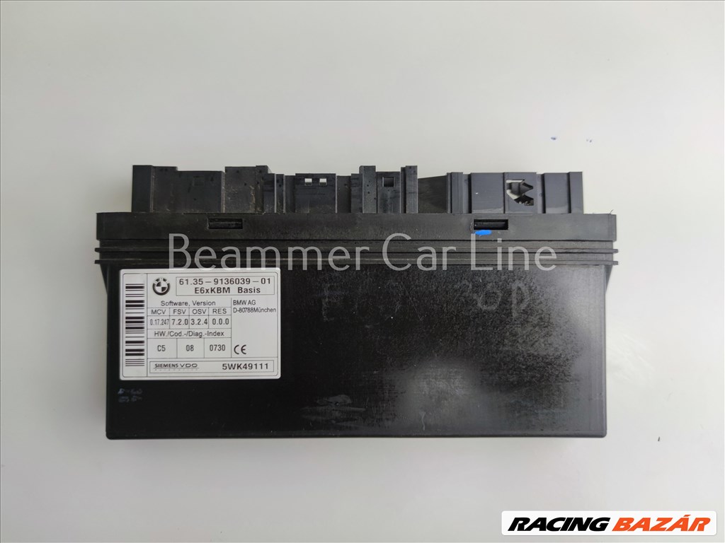 BMW  E60/E61, E63/E64 Komfort modul  9136039 1. kép