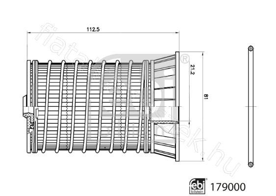 Üzemanyagszűrő FIAT DUCATO Alváz/nyitott (244_) - FEBI BILSTEIN FE179000 1. kép